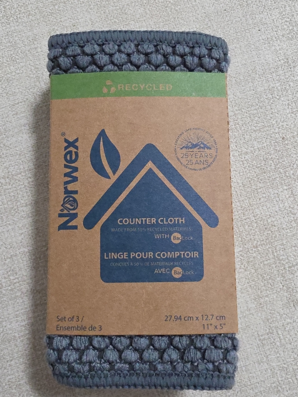 Norwex Gray Counter Cloth Set - Gray Kitchen Cloths